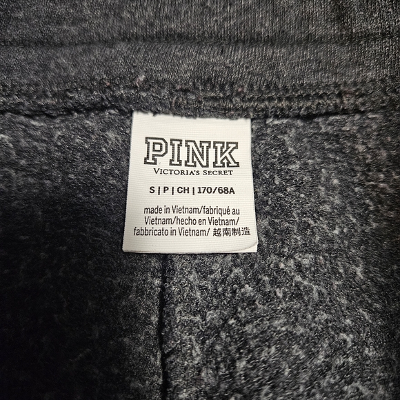 PINK Victoria's Secret Gray Joggers with Red Logo - Picture 3 of 3